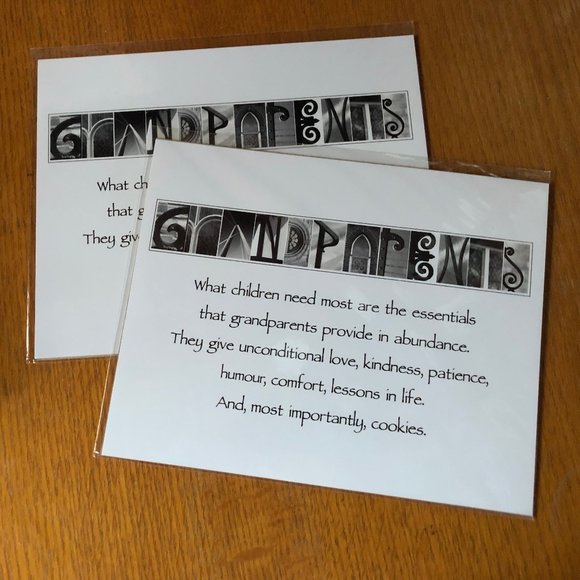 8x10 Grandparents Alphabet Art Photo - Picture 2 of 2